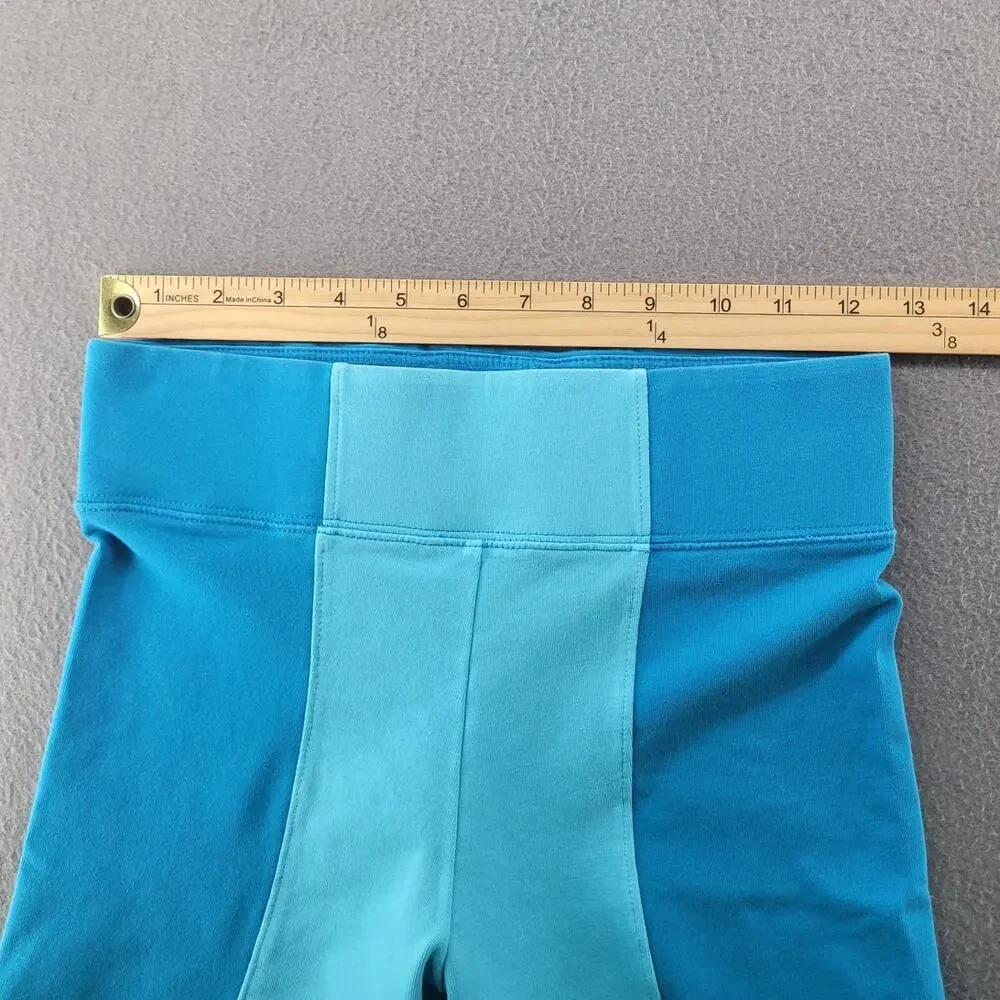Nike Air 7/8 Leggings S Blue Colorblock Training Pilates Running Athleisure Gym